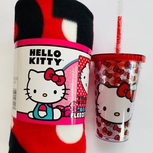 Hello Kitty blanket and cup for girls
